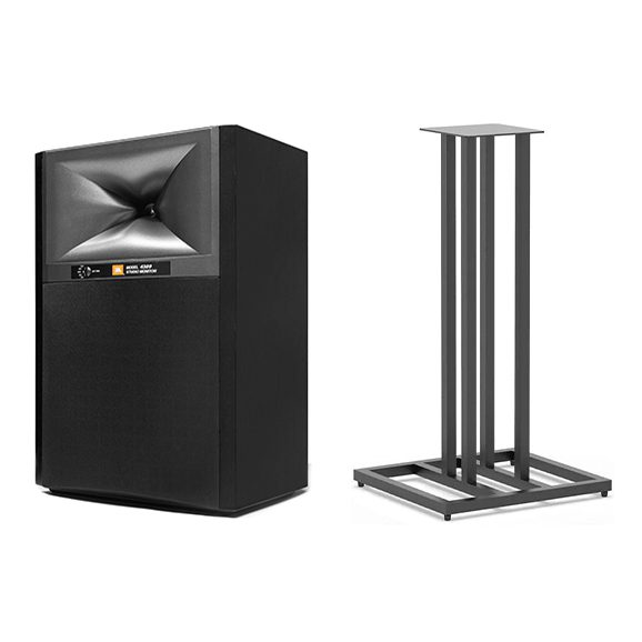 JBL 4309 Black with floor stand
