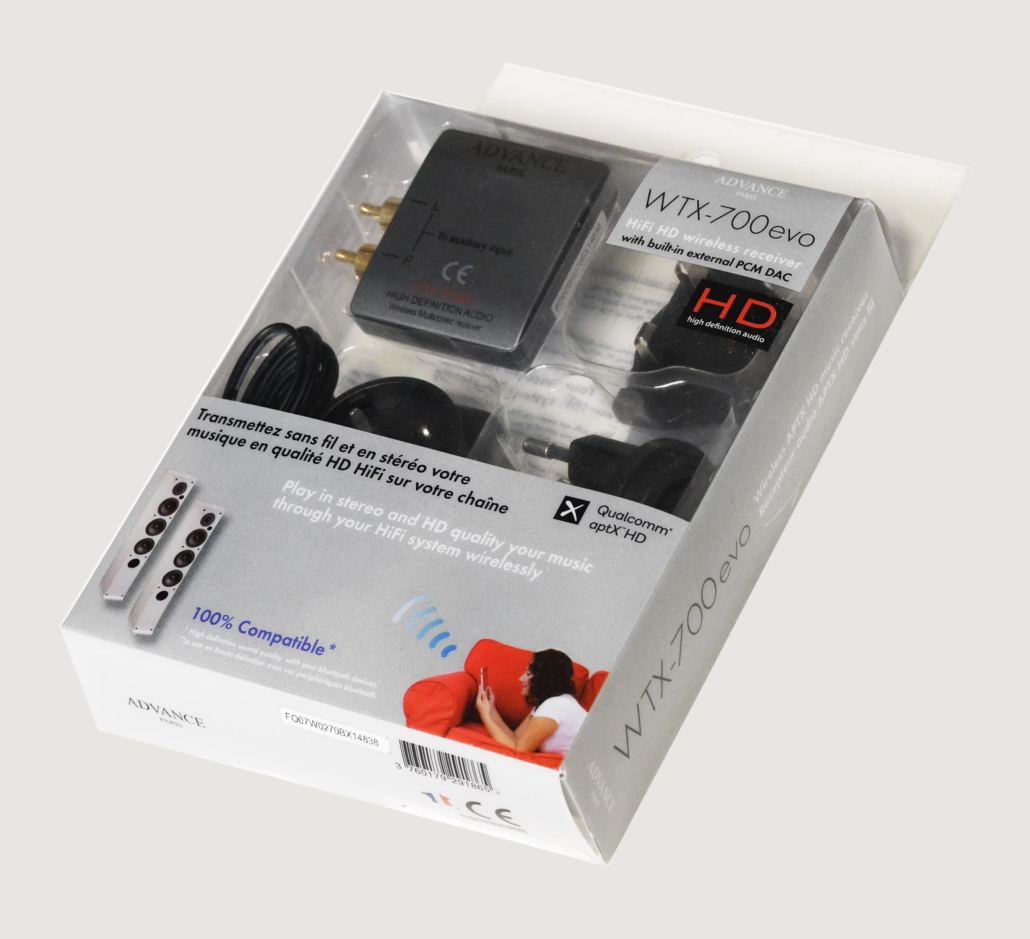 WTX-700EVO BLUETOOTH APTX 5.0 HD ONTVANGER