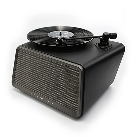 HYM Seed Turntable Black Leather