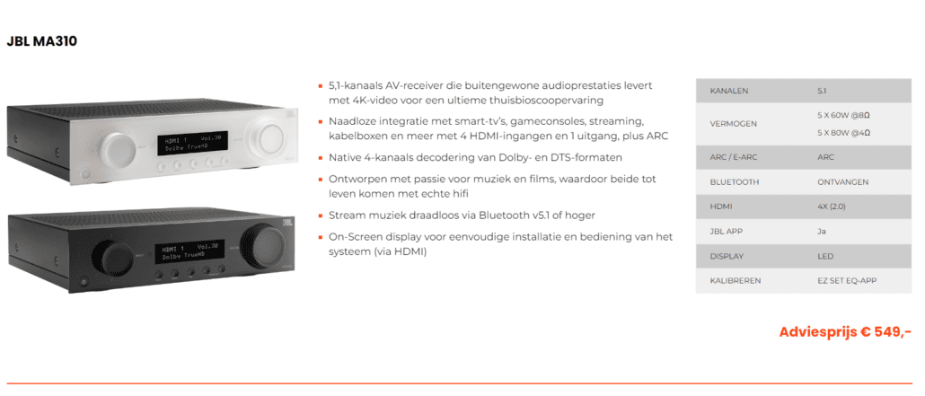 JBL MA310