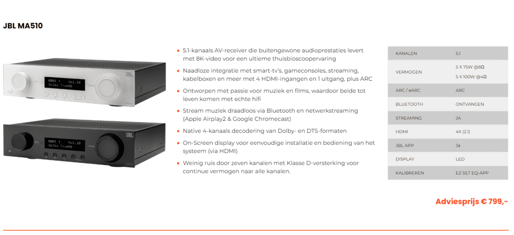 JBL MA510
