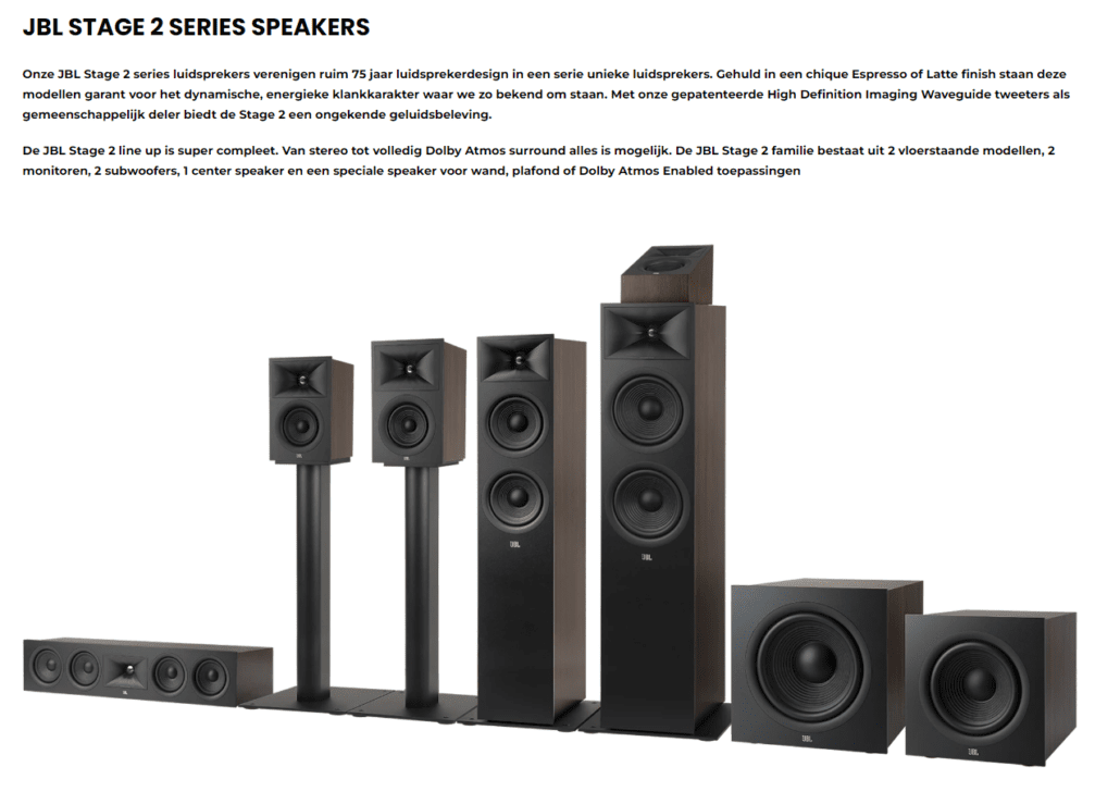 JBL Stage 2 - 250B
