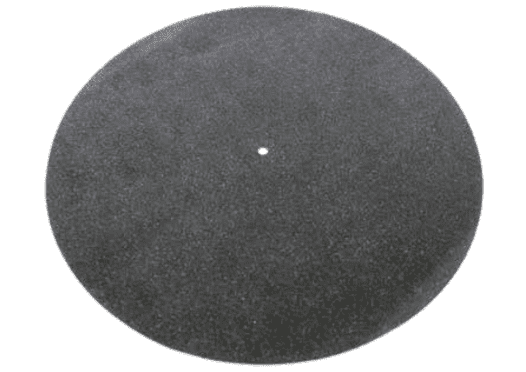 Tonar Black Natural leather turntable mat