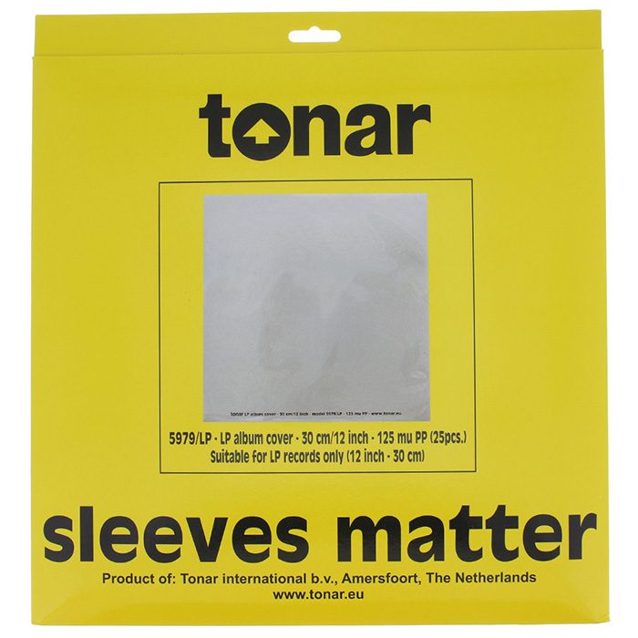 Tonar 12 inch" heavy duty outer sleeves for LP records
