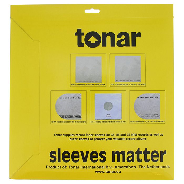 Tonar 12 inch" heavy duty outer sleeves for LP records