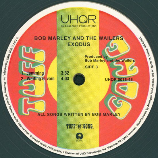 Bob Marley Exodus - UHQR 2LP 45rpm - 200 gram - Clarity Vinyl