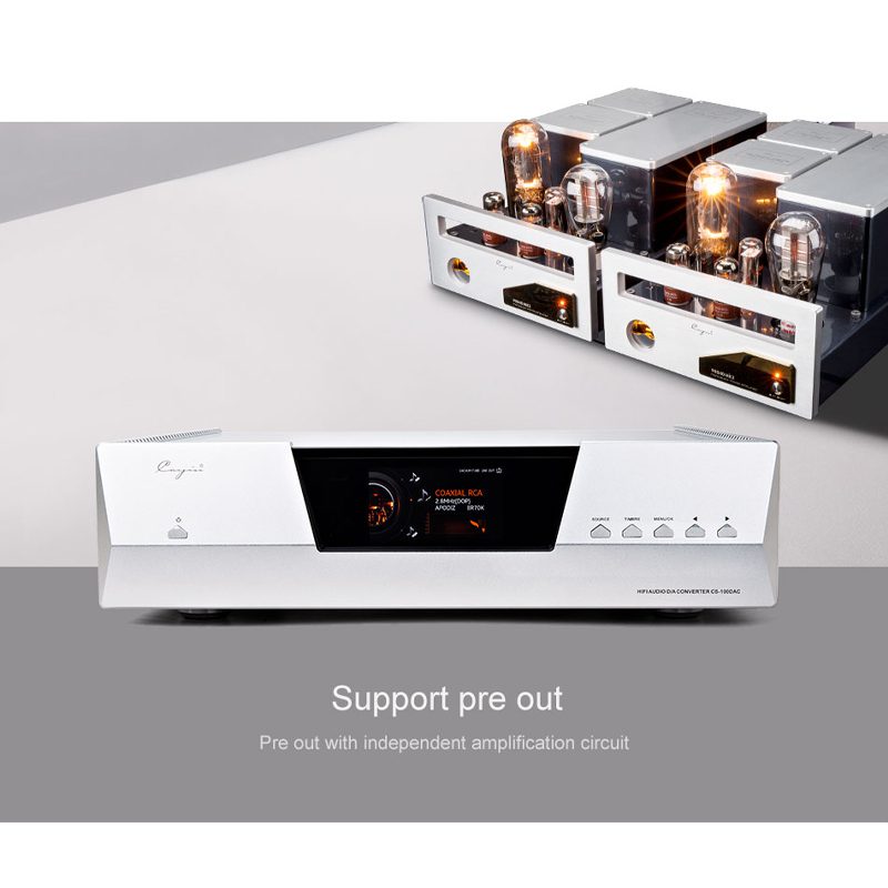Cayin CS-100DAC buizen dac zilver (nieuw in doos)