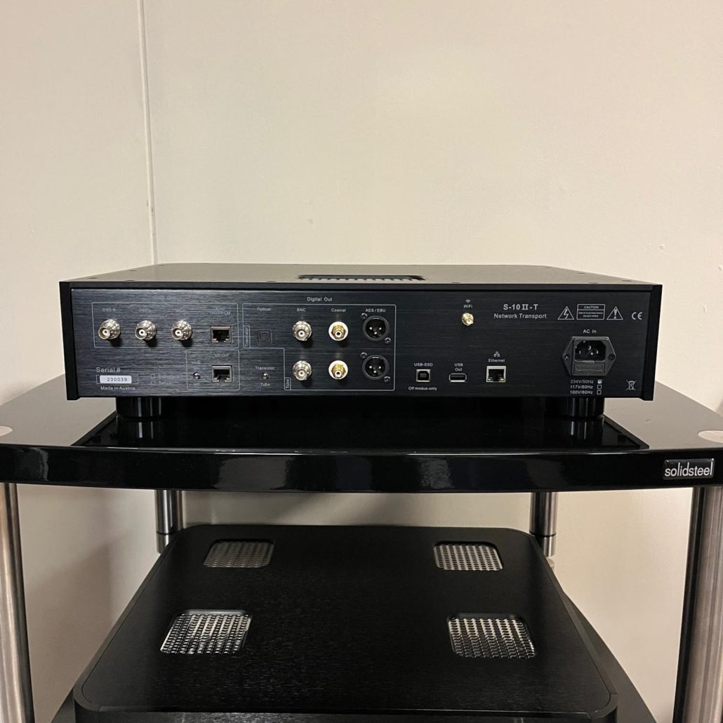 Ayon Audio S-10II-T buizen streamer transport zwart