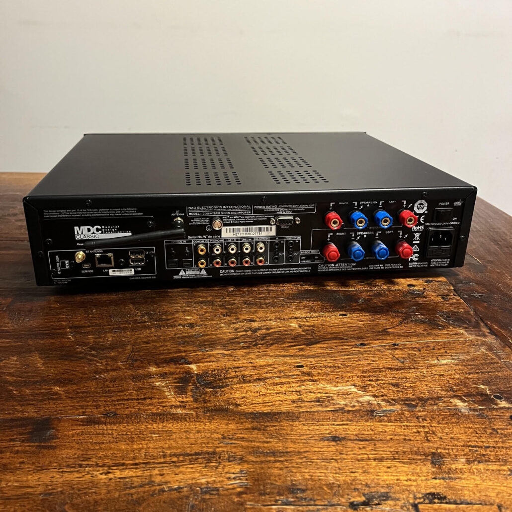 NAD C368 hybrid digital dac amplifier & MDC Bluos2i