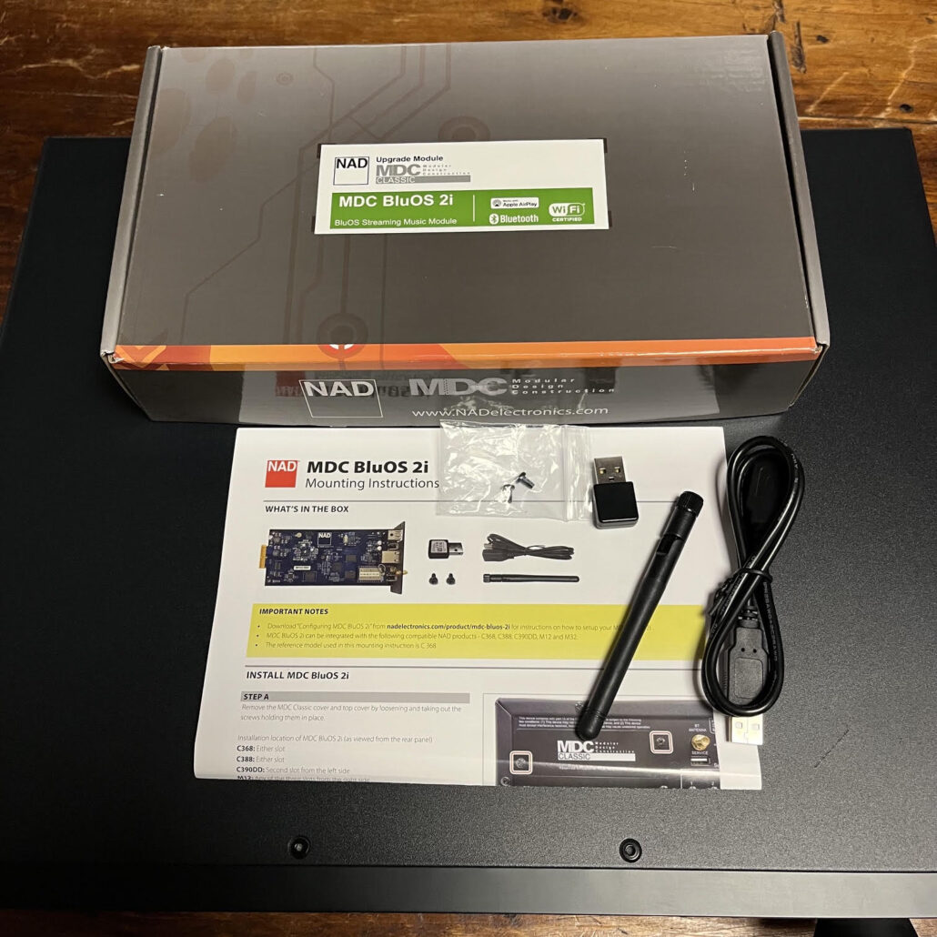 NAD C368 hybrid digital dac amplifier & MDC Bluos2i