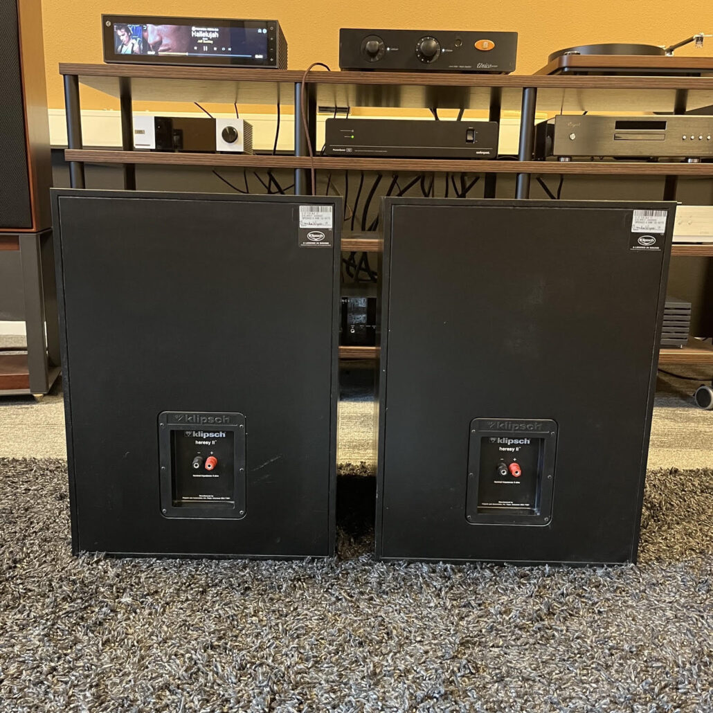 Klipsch Heresy II black ash vintage speakerset occasion