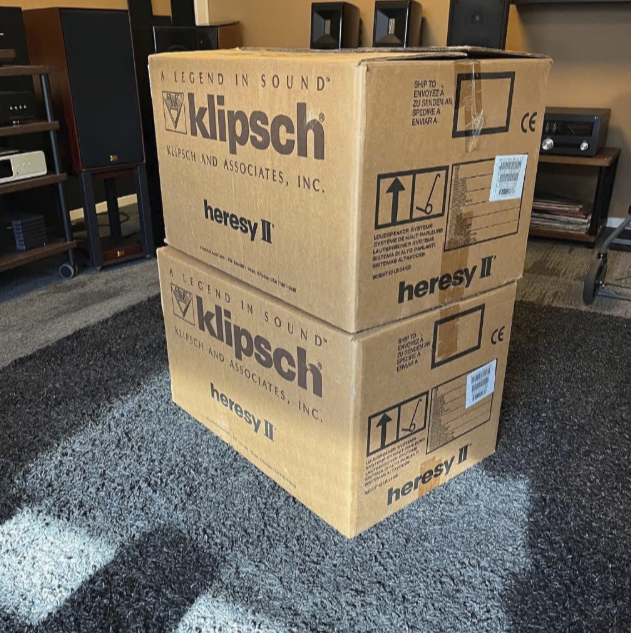 Klipsch Heresy II black ash vintage speakerset occasion